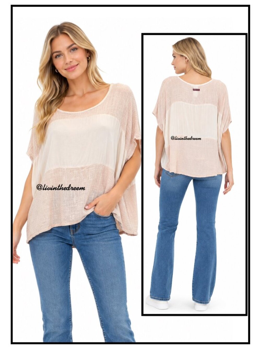 Hard Tail Gauze Satin Peach Top SZ S $89